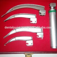 mega light led holder with four Macintosh laryngoscope blades in box