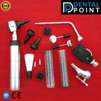 Otoscope, Ophthalmoscope, Nasal Larynx, 2 Reusable Specula, 2 Anti Fog Mirrors, Nose Speculum, Tongue Depressor and 3 Bulbs