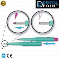 two Sterile Disposable Biopsy Punch with Plunger and focus on both plunger shown