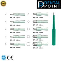 biopsy punch with all 10 sizes shown including 1mm, 1.5mm, 2mm, 2.5mm, 3mm, 3.5mm, 4mm, 5mm, 6mm and 8mm