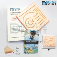 Suture Training Pad with 16 Wound with box and suture training guide and size and features also shown
