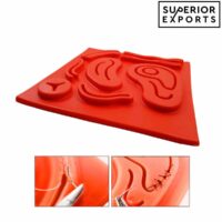 laparoscopic Suture Practice Pad with stitching wounds