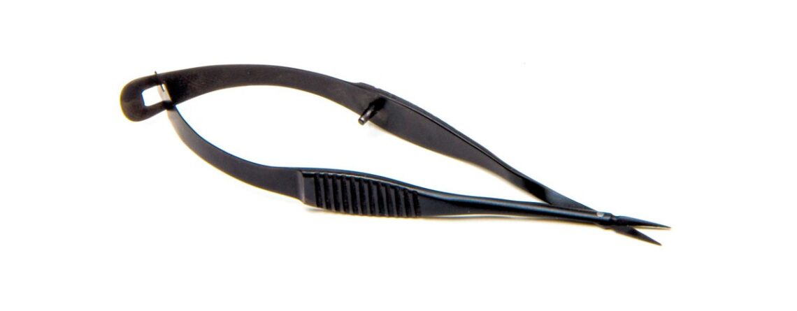 black coated Castroviejo scissor