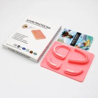 dental suture pad with suture training guide and box